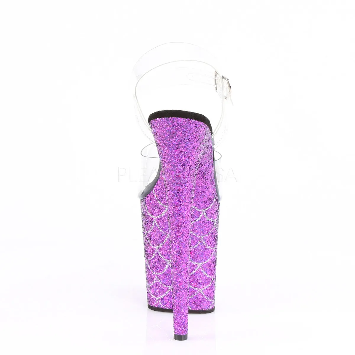 FLAMINGO-808MSLG  Clear/Purple Multi Glitter