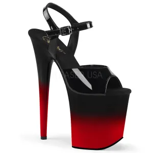 FLAMINGO-809BR-H  Black Patent/Black-Red