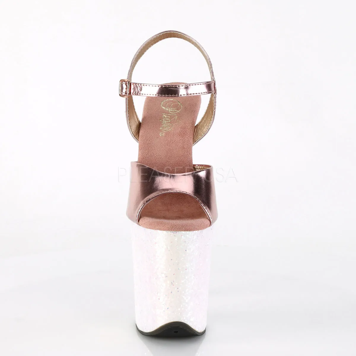 FLAMINGO-809LG  Rose Gold Metallic Pu/Opal Multi Glitter
