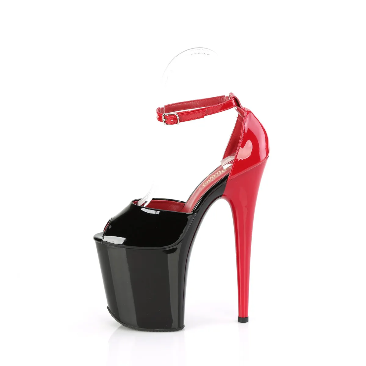 FLAMINGO-868  Black-Red Patent/Black Red