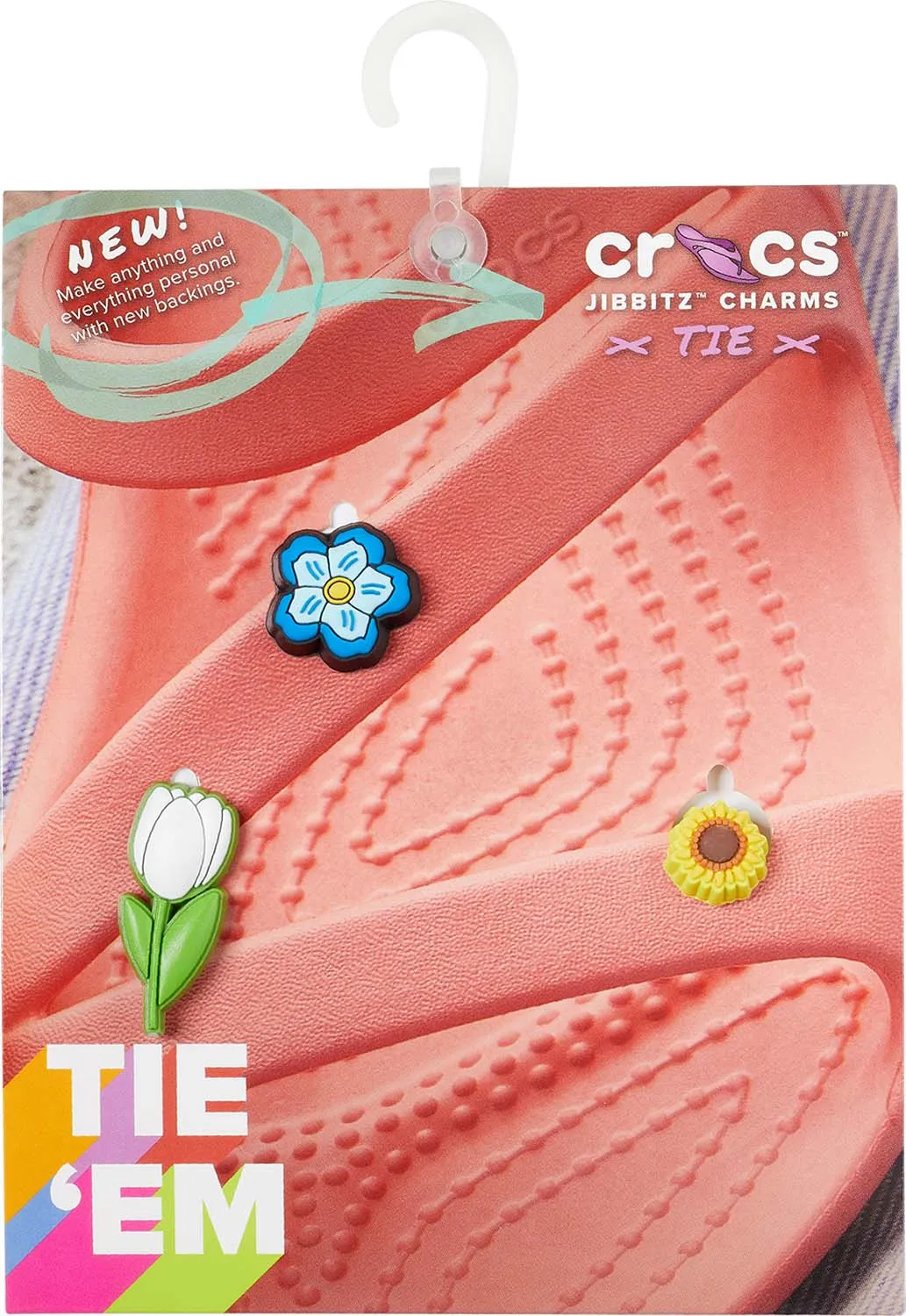 Flower Power Sandal Backer 3pc Jibbitz Pack