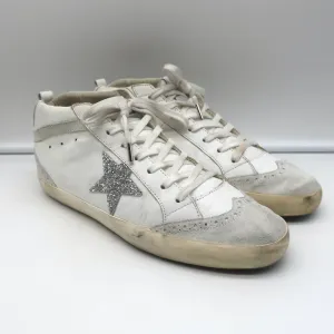Golden Goose Swarovski Crystal-Embellished Mid Star Sneakers White Size 40