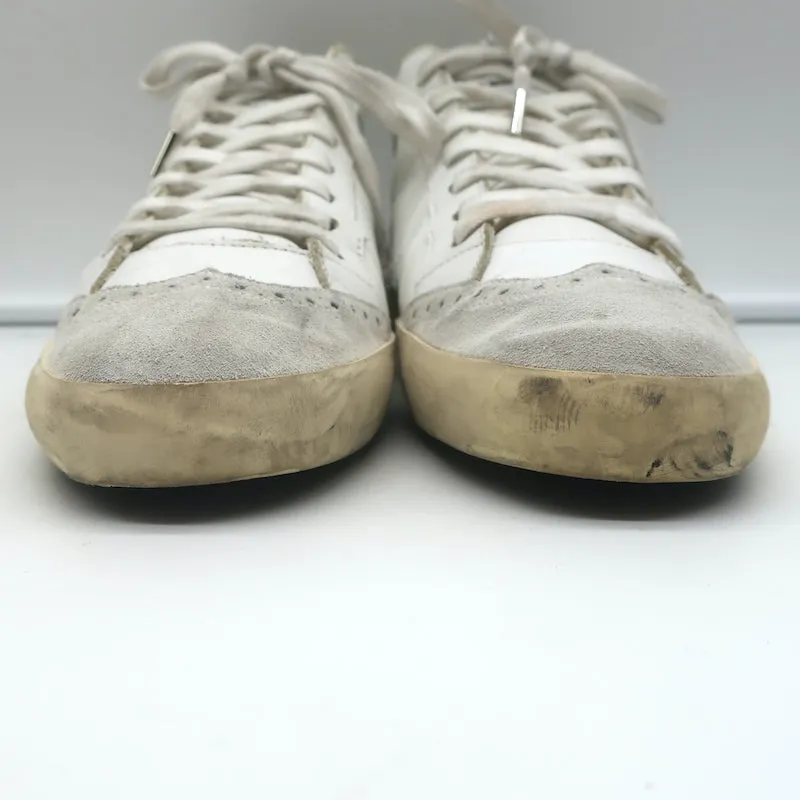 Golden Goose Swarovski Crystal-Embellished Mid Star Sneakers White Size 40