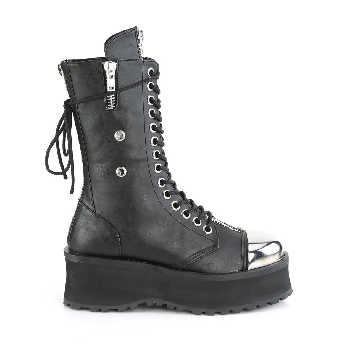 GRAVEDIGGER-14  Black Vegan Leather