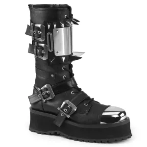 GRAVEDIGGER-250  Black Vegan Leather