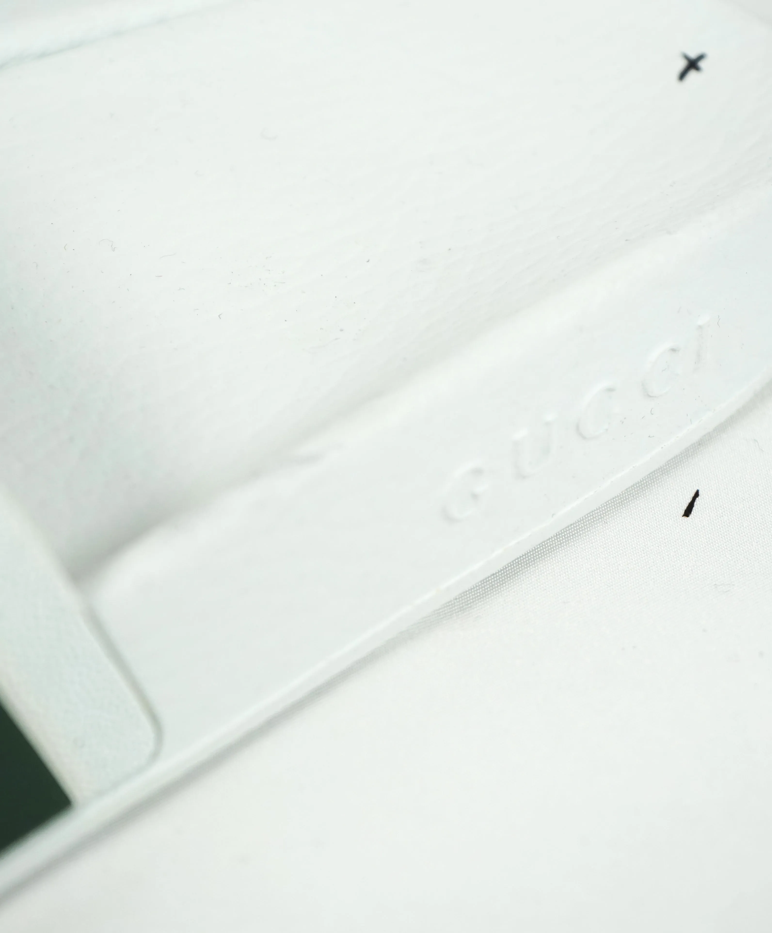GUCCI - Iconic Green & Red Slides "72" White Slippers - 8