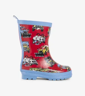 Hatley Rain Boots Monster Truck Red