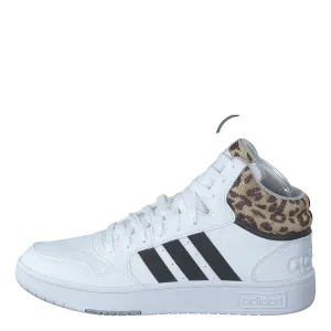 Hoops 3.0 Lifestyle Basketball Mid Classic Shoes Cloud White / Core Black / Grey Two
