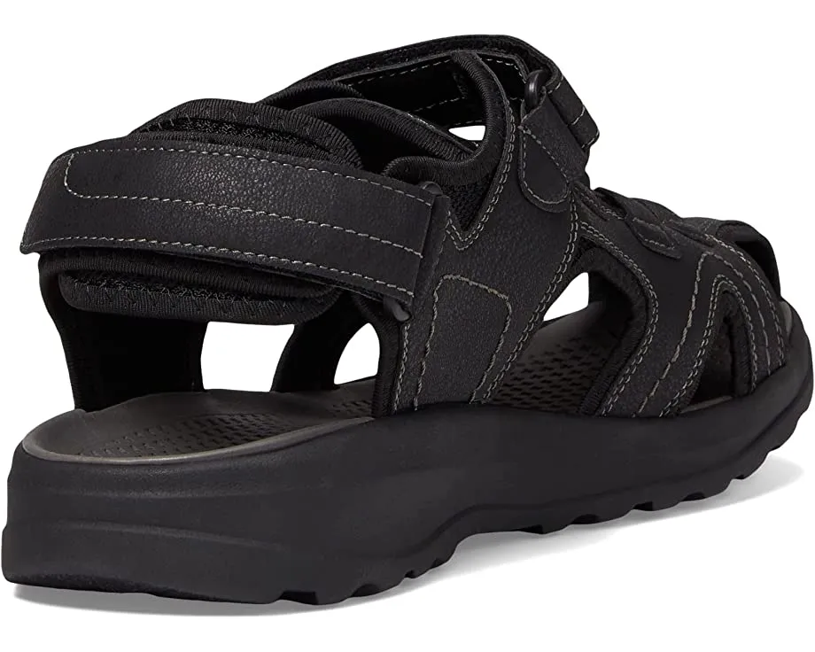 Huck Sport Closed Toe Fisherman Sandal Nunn Bush, black