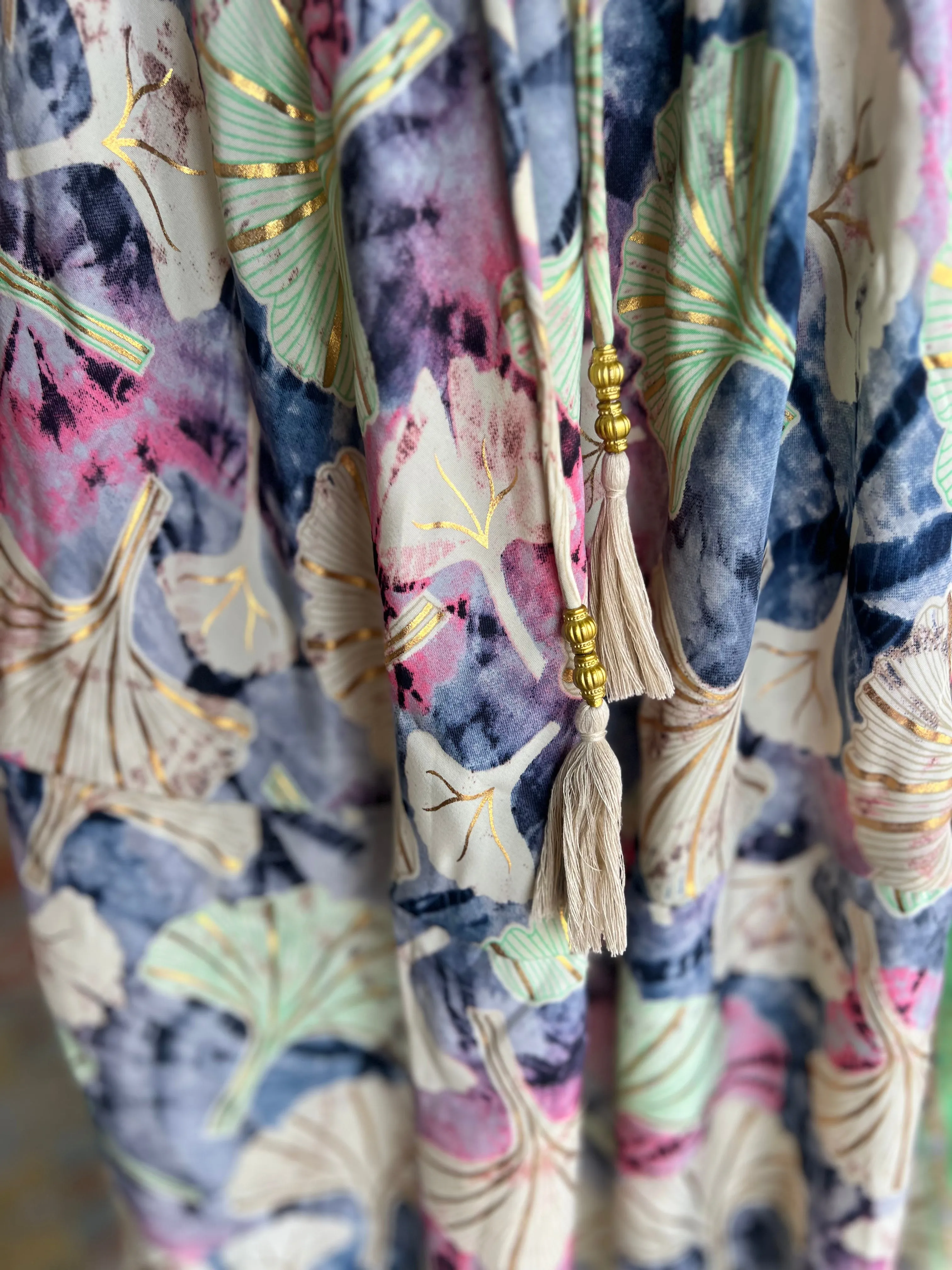 Iris Sun Dress ~ Rainbow with gold fleck
