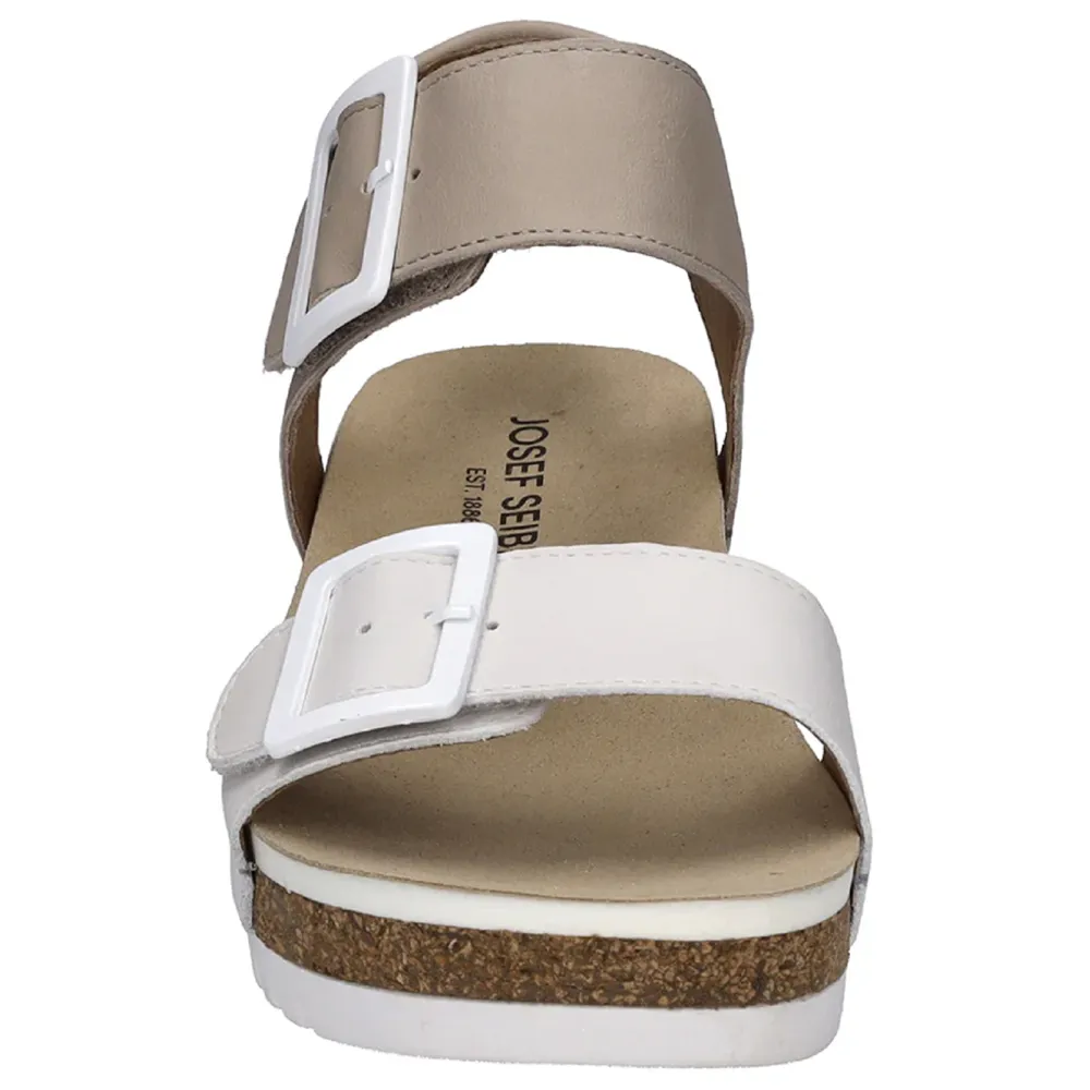 Josef Seibel Quinn 02 Off White Kombi Sandals (Trifle)