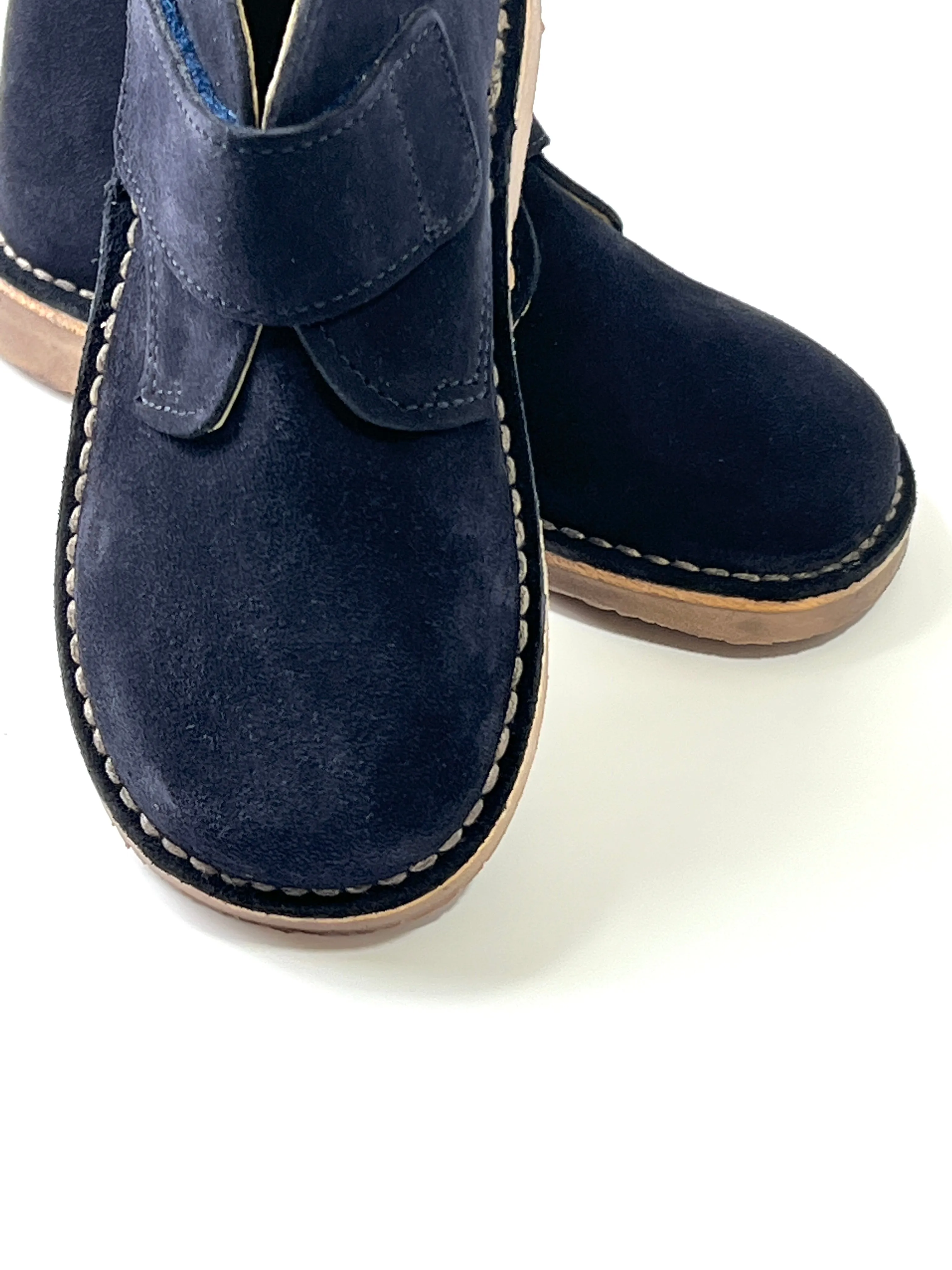 Kids Classic Suede Desert Boot with Velcro Strap