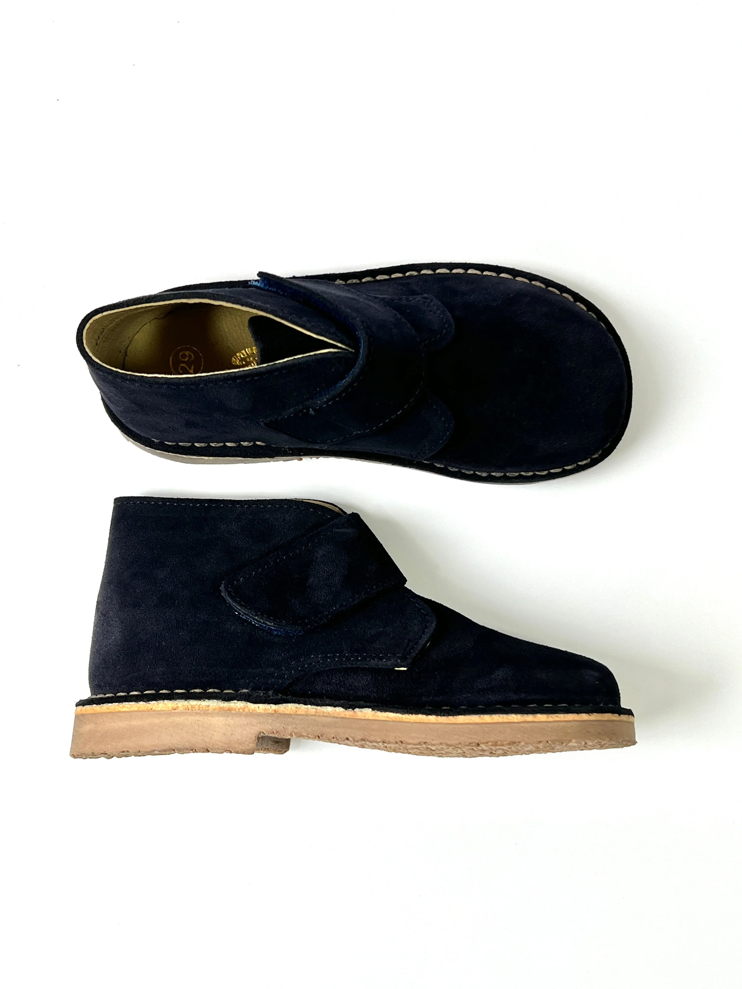 Kids Classic Suede Desert Boot with Velcro Strap
