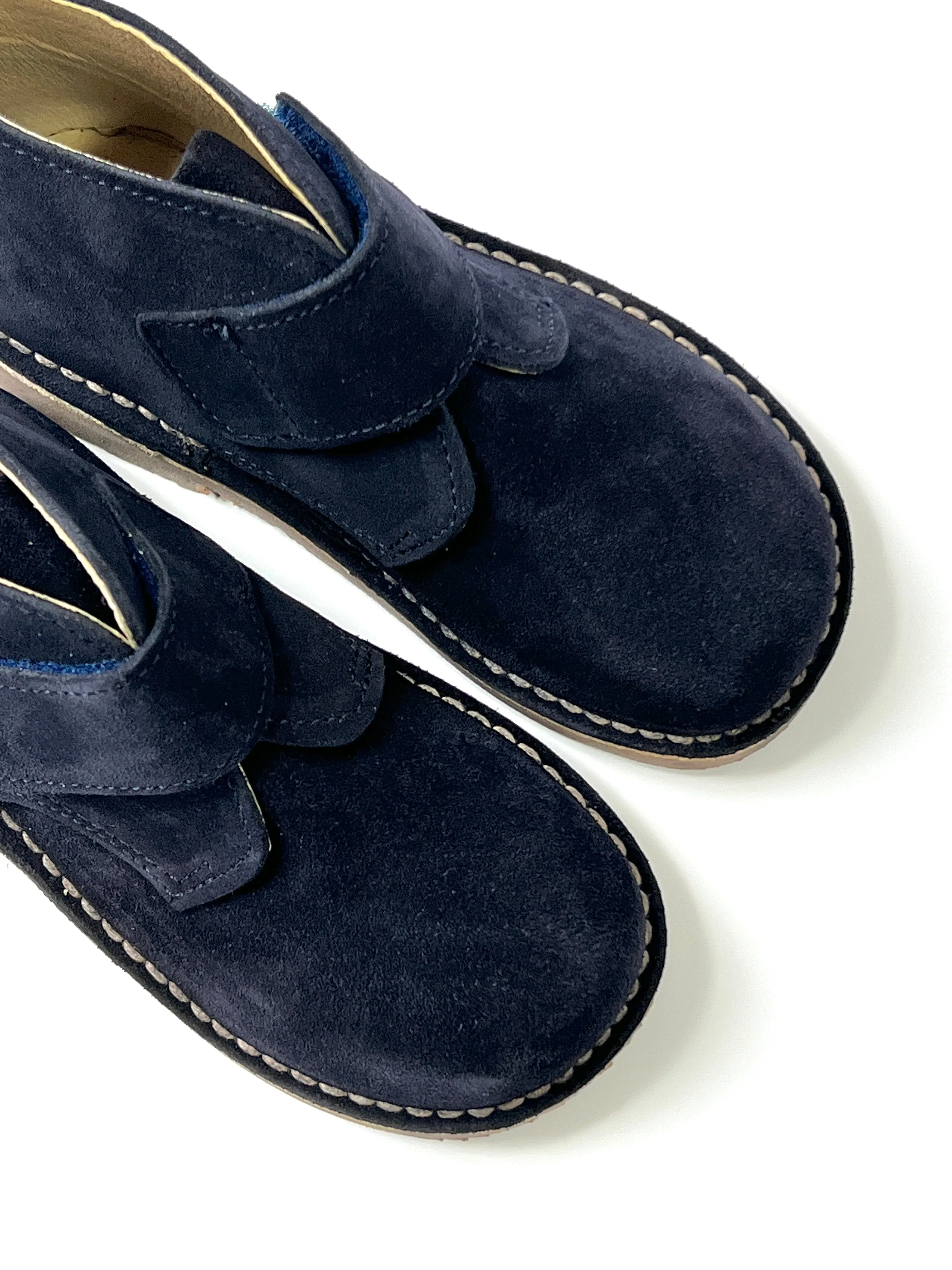 Kids Classic Suede Desert Boot with Velcro Strap