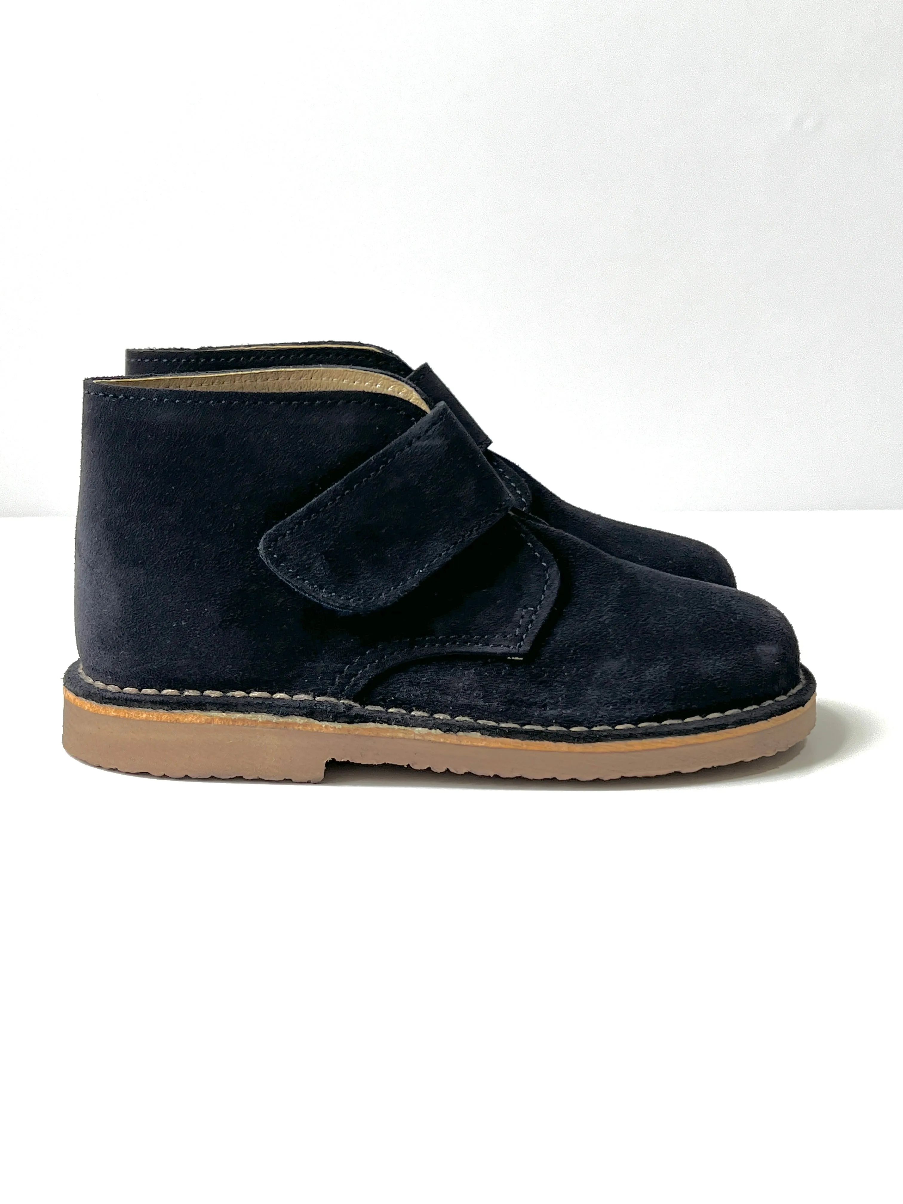 Kids Classic Suede Desert Boot with Velcro Strap