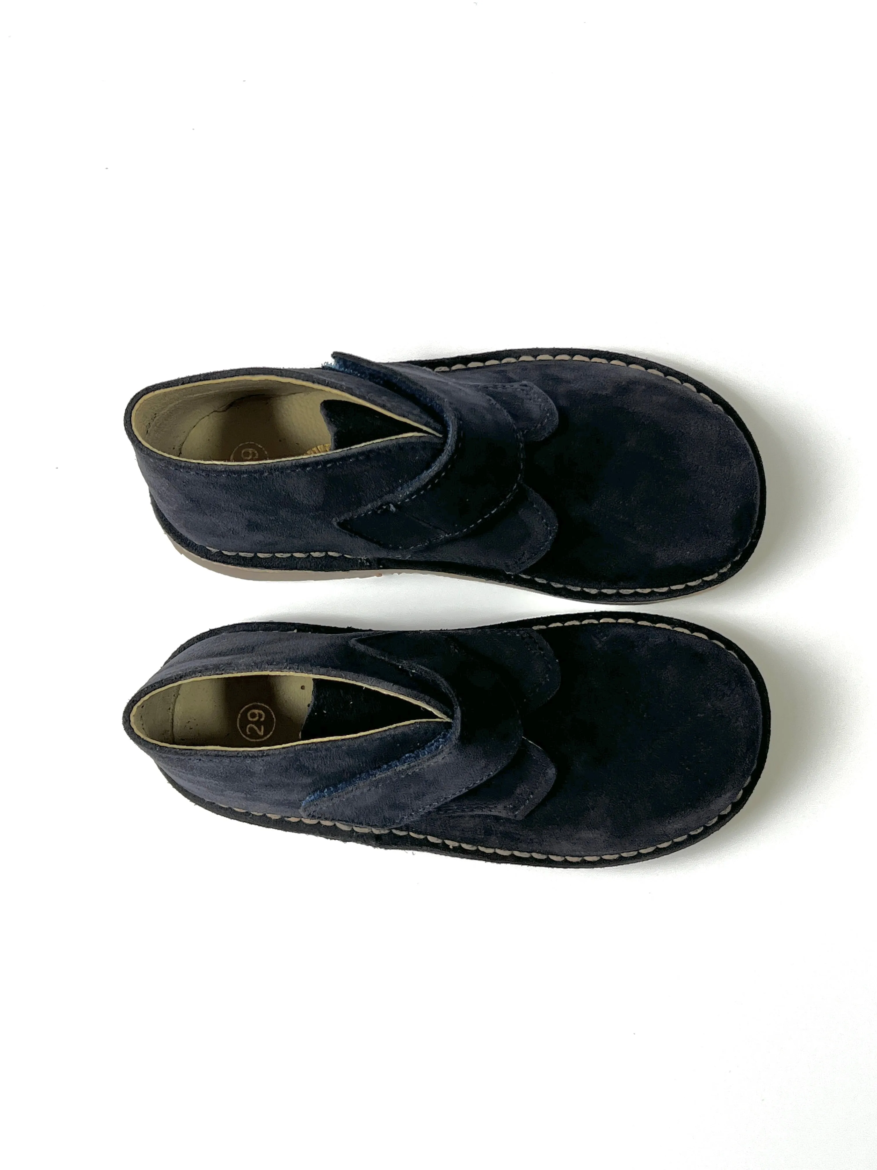 Kids Classic Suede Desert Boot with Velcro Strap