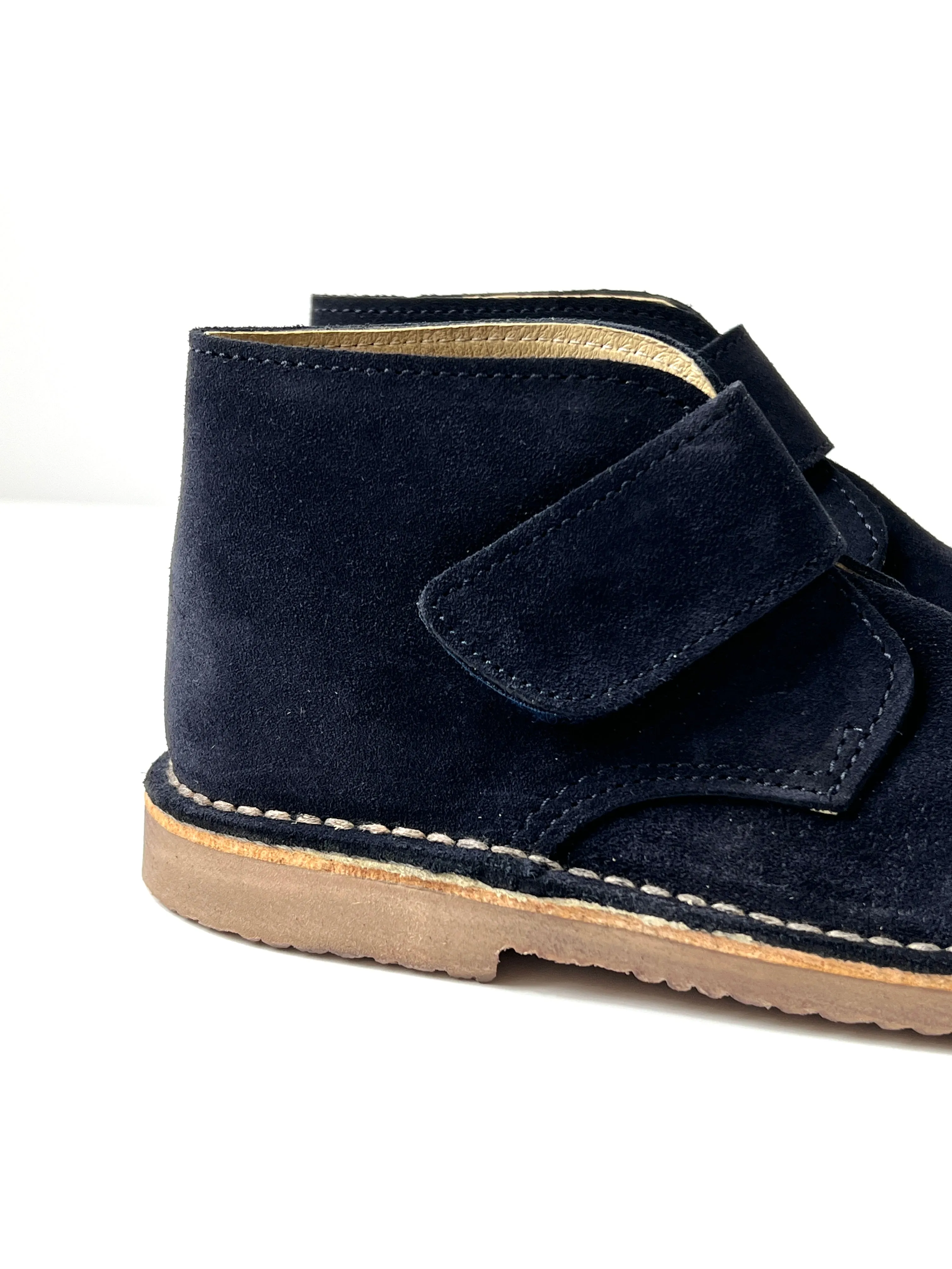 Kids Classic Suede Desert Boot with Velcro Strap