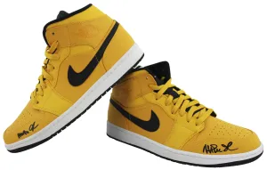 Lakers Magic Johnson Signed 2018 Nike Air Jordan 1 Shoes w/ Box BAS Witnessed
