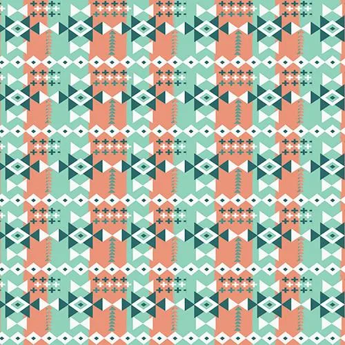 Live Your Adventure by 3 Wishes Fabrics SOUTHWEST GEO/TURQUOISE