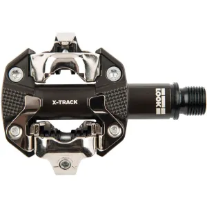 LOOK X-TRACK Pedals - Dual Sided Clipless, Chromoly, 9/16", Gray