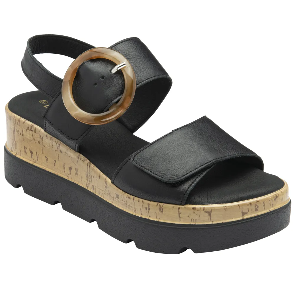 Lotus Cammie Black Sandals