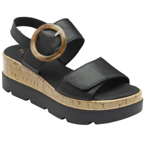 Lotus Cammie Black Sandals