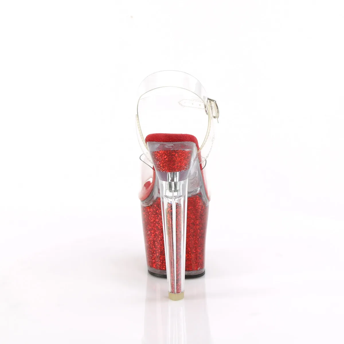 LOVESICK-708SG  Clear/Red Iridescent Glitters