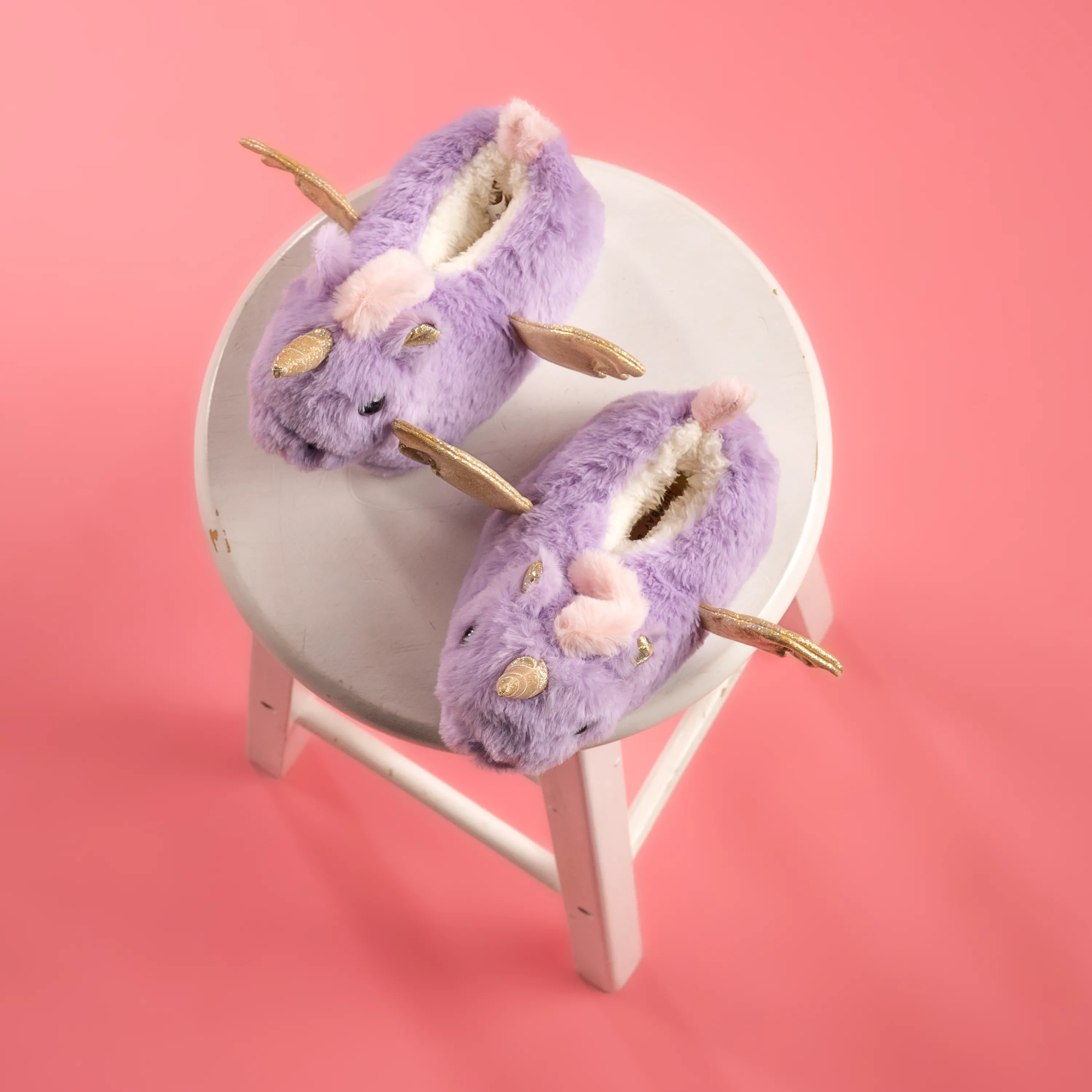 Lulabay girls personalised unicorn dressing gown and unicorn slippers gift set