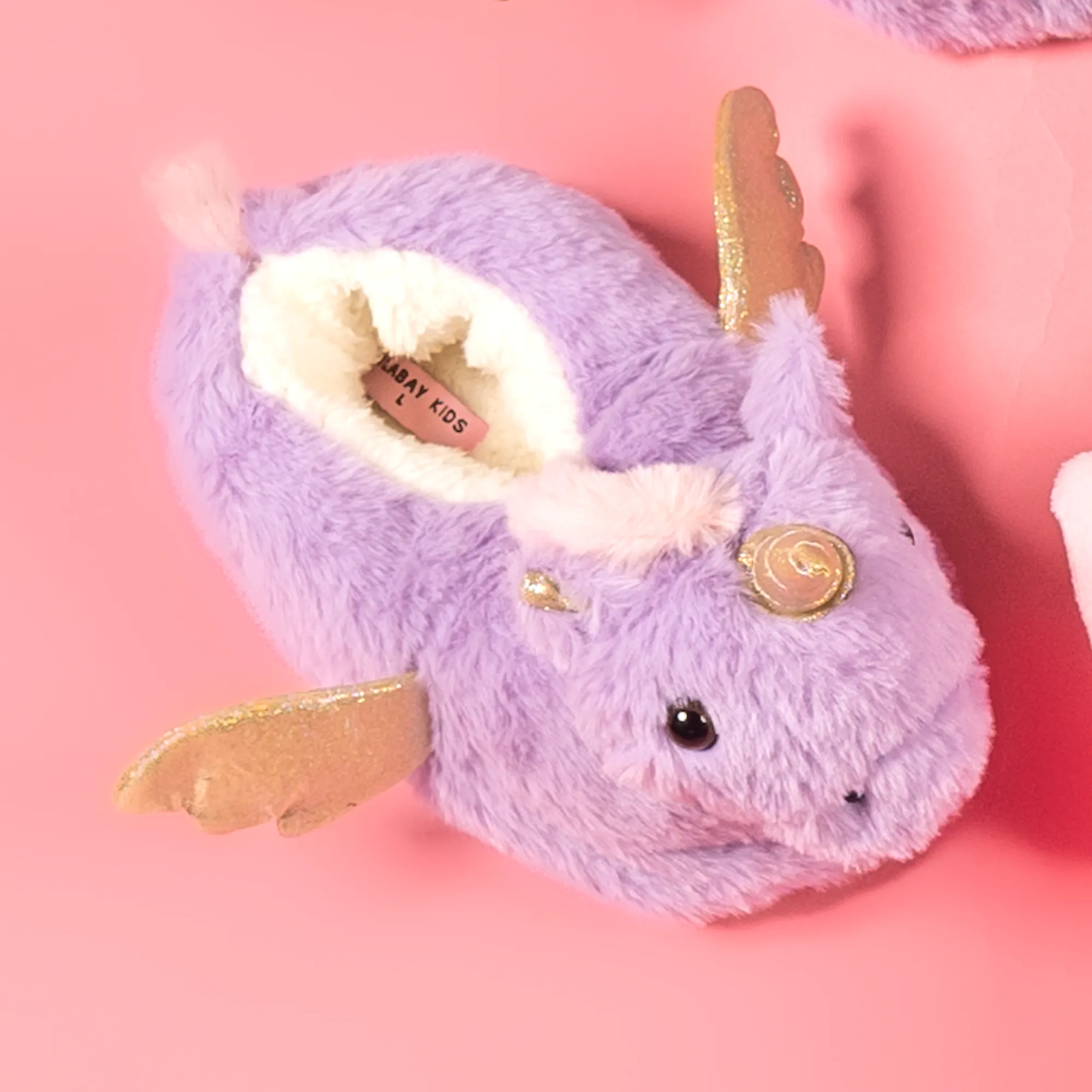 Lulabay girls personalised unicorn dressing gown and unicorn slippers gift set