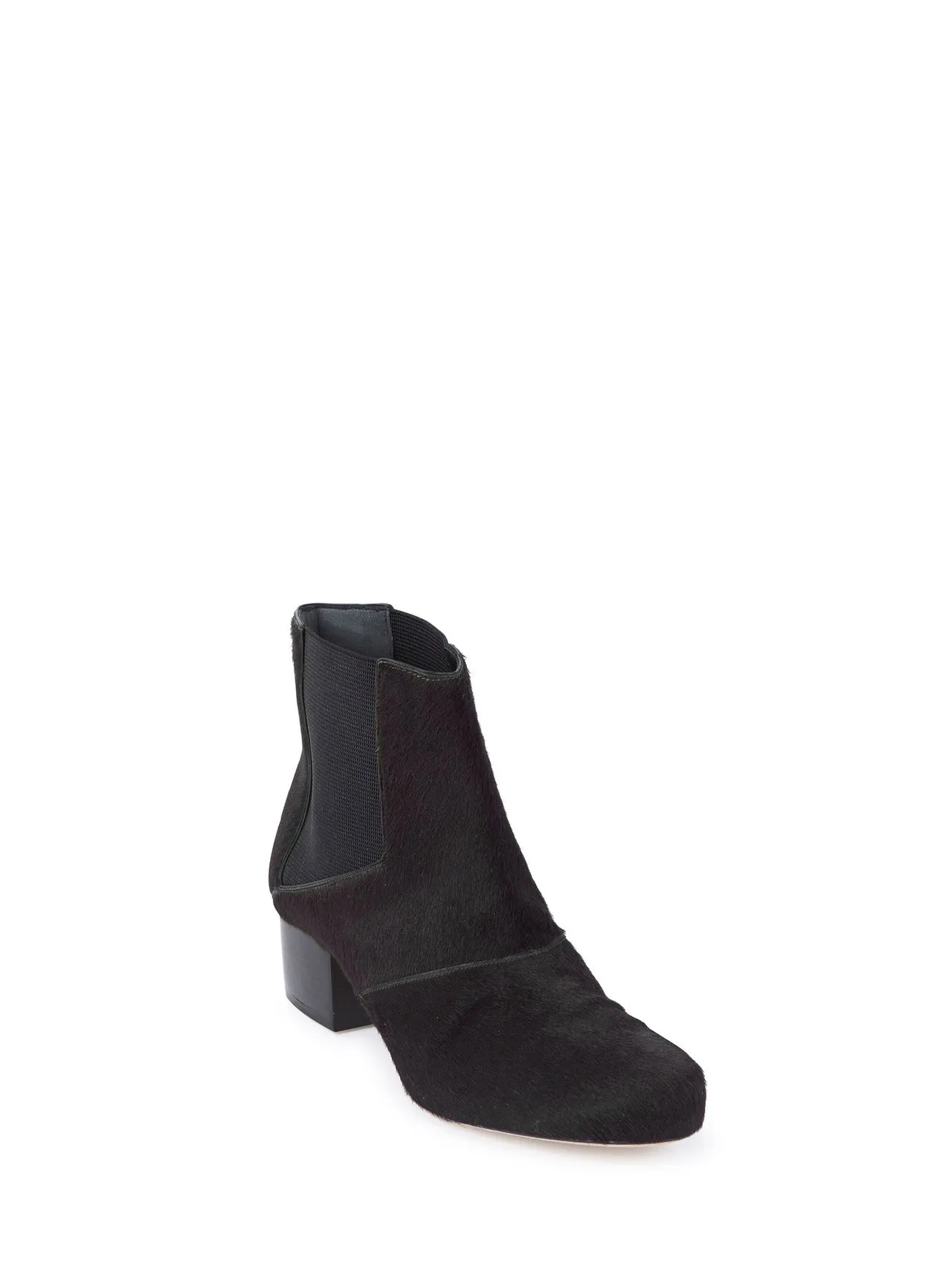 MAIYET Women's Jane Pony Hair Mid-Heel Boots $795 NEW