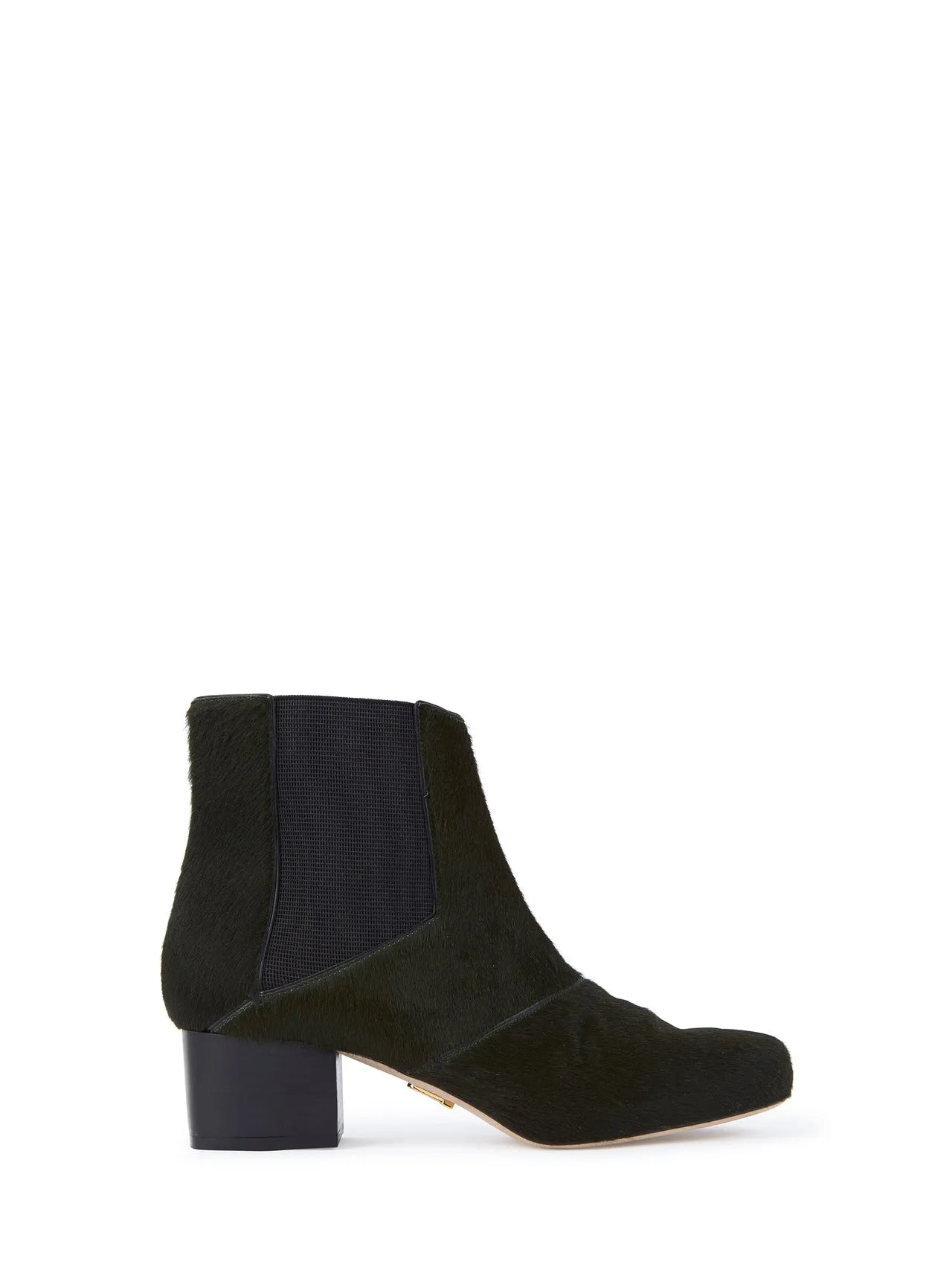 MAIYET Women's Jane Pony Hair Mid-Heel Boots $795 NEW