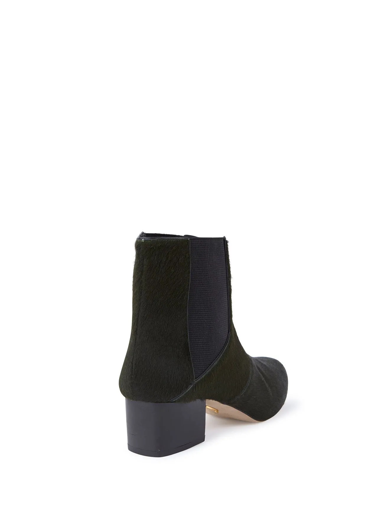 MAIYET Women's Jane Pony Hair Mid-Heel Boots $795 NEW