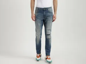 Mens Slim Tapered Fit Solid Jeans