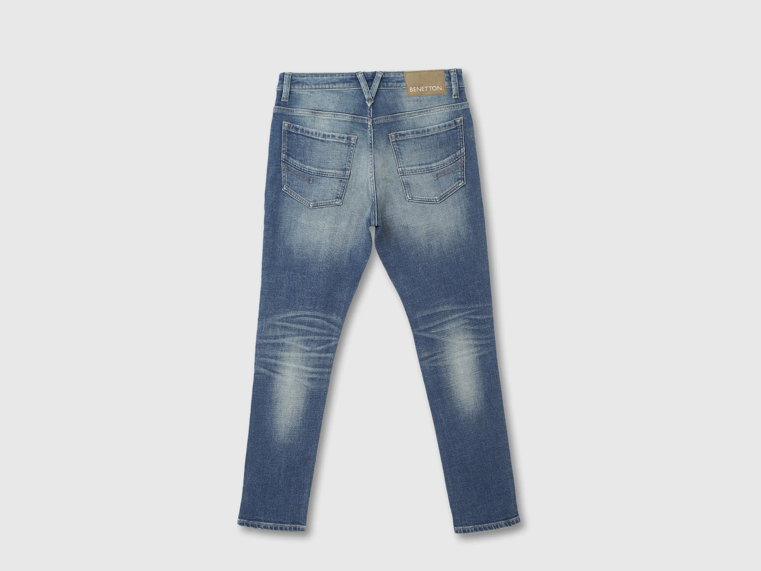 Mens Slim Tapered Fit Solid Jeans