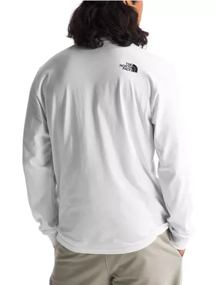 Men's The North Face | Long Sleeve Crewneck Varsity Graphic T-Shirt | White