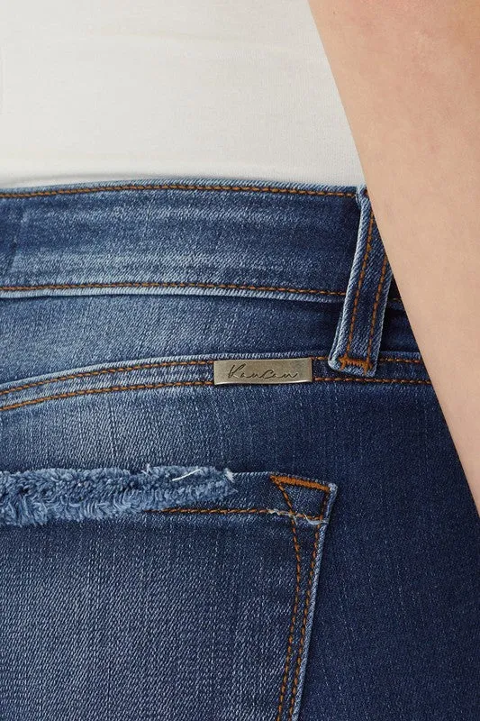 Mid Rise Skinny Distressed Ankle Jeans