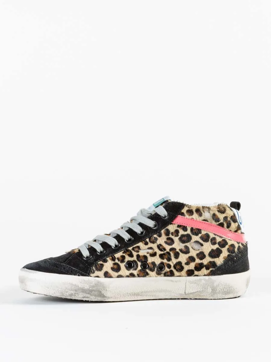 mid star sneaker - horsy leather