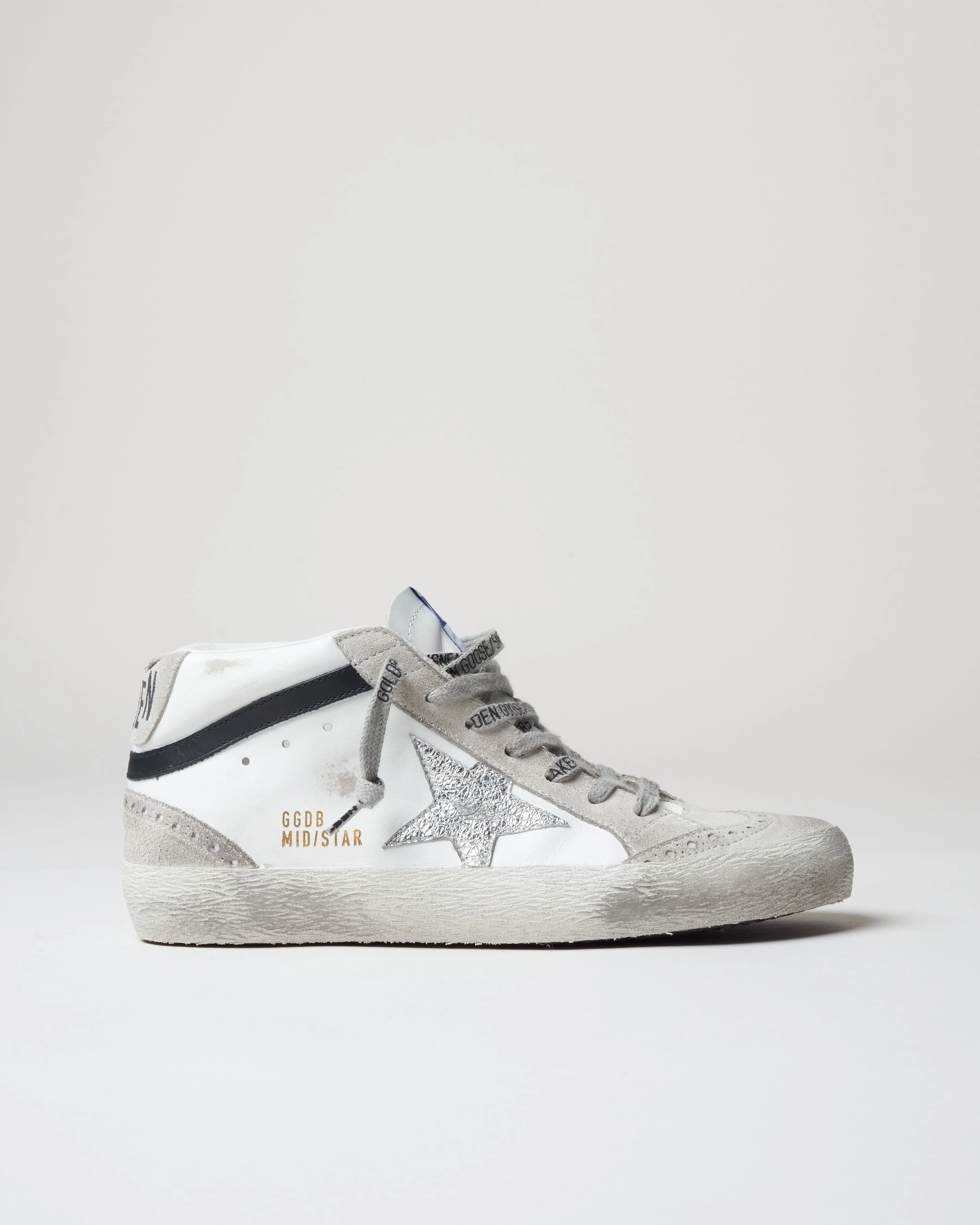 mid star sneaker - white/ice/silver/black