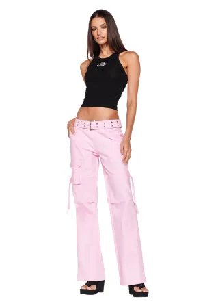 NAIMA CARGO PANT - PINK BABY