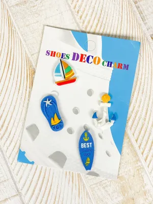 Nautical Silicone Shoe Charm Set