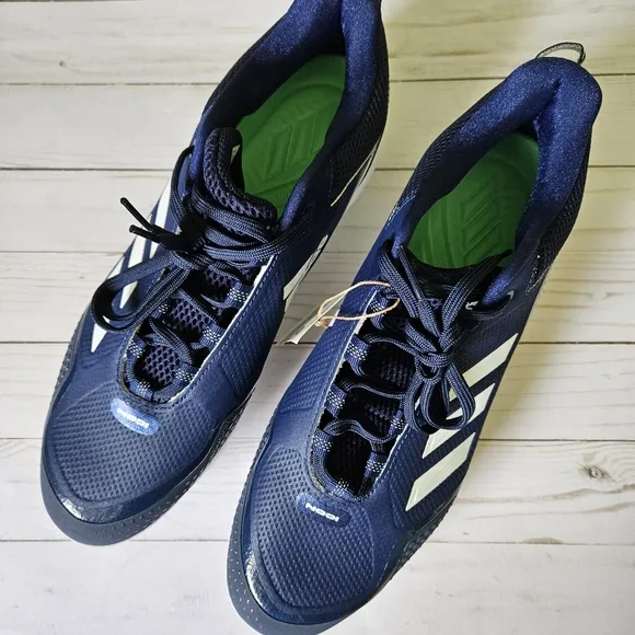 New Adidas Icon 7 Metal Baseball Cleats Mens US 13 UK 12.5 Navy Blue White