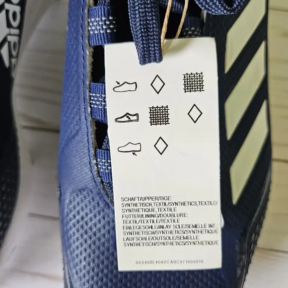 New Adidas Icon 7 Metal Baseball Cleats Mens US 13 UK 12.5 Navy Blue White