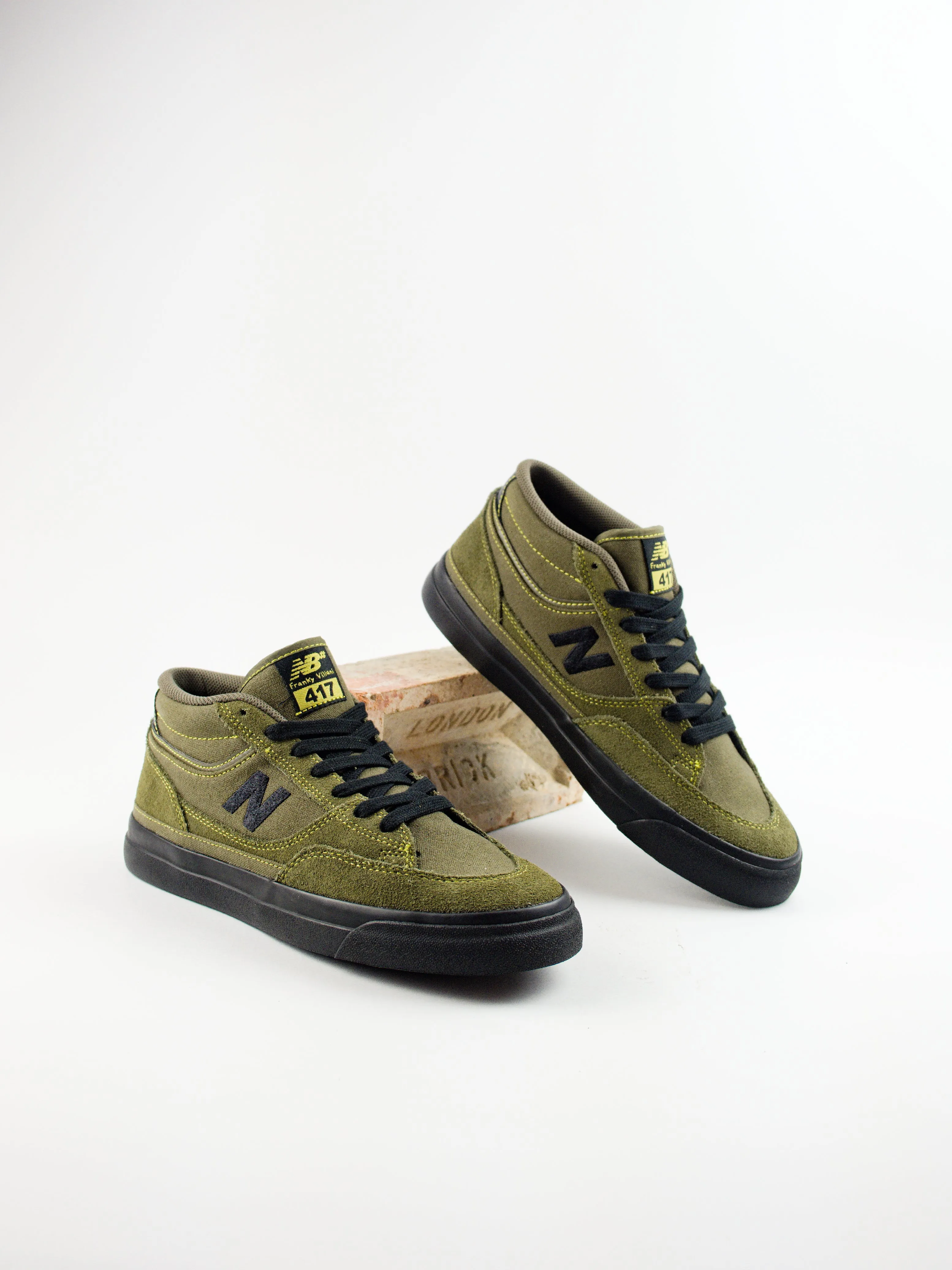 New Balance Numeric - Frankie Villani's 417's OJU Mid  - Dark Moss / Black Pro Skate Shoe