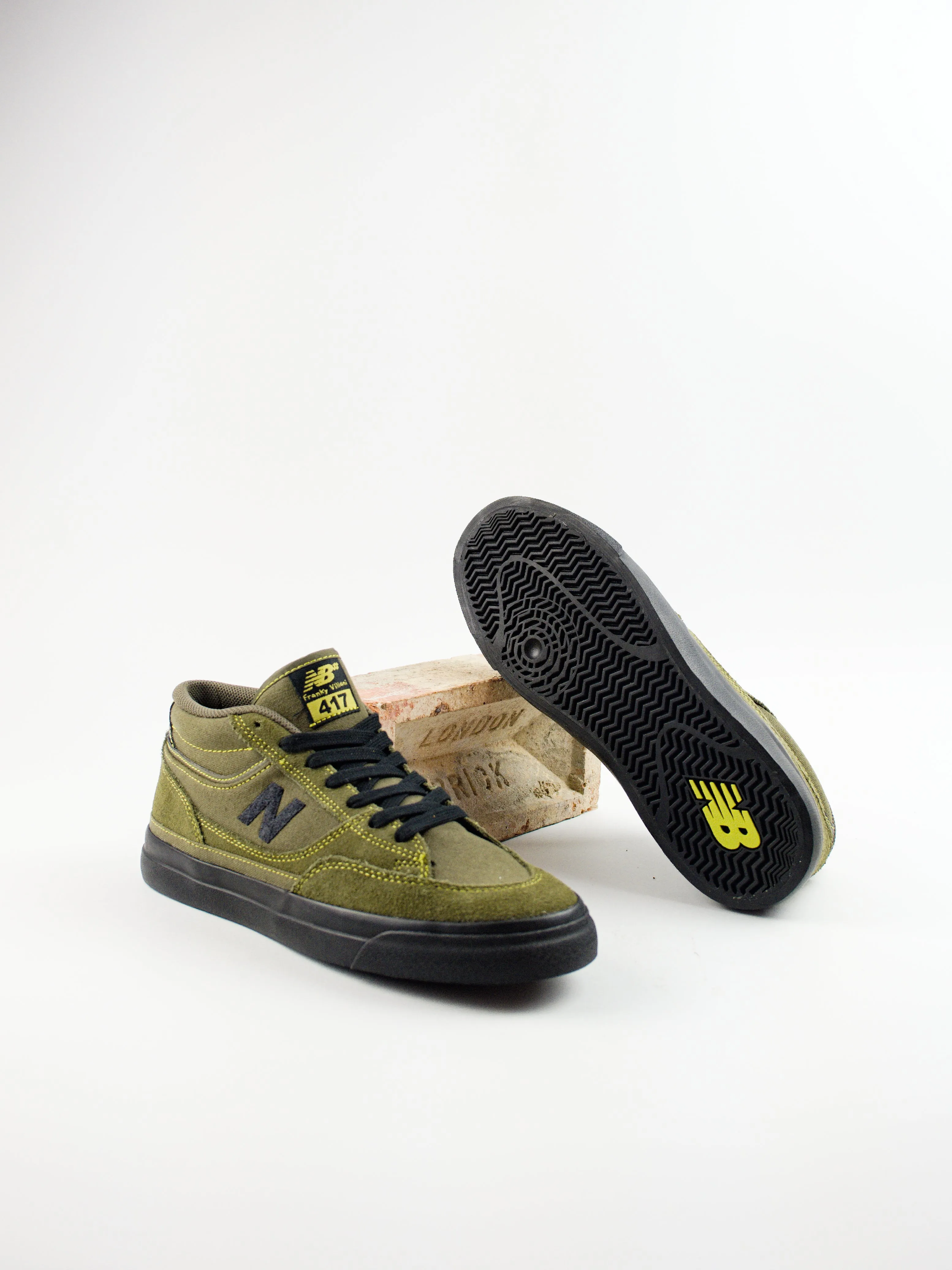 New Balance Numeric - Frankie Villani's 417's OJU Mid  - Dark Moss / Black Pro Skate Shoe