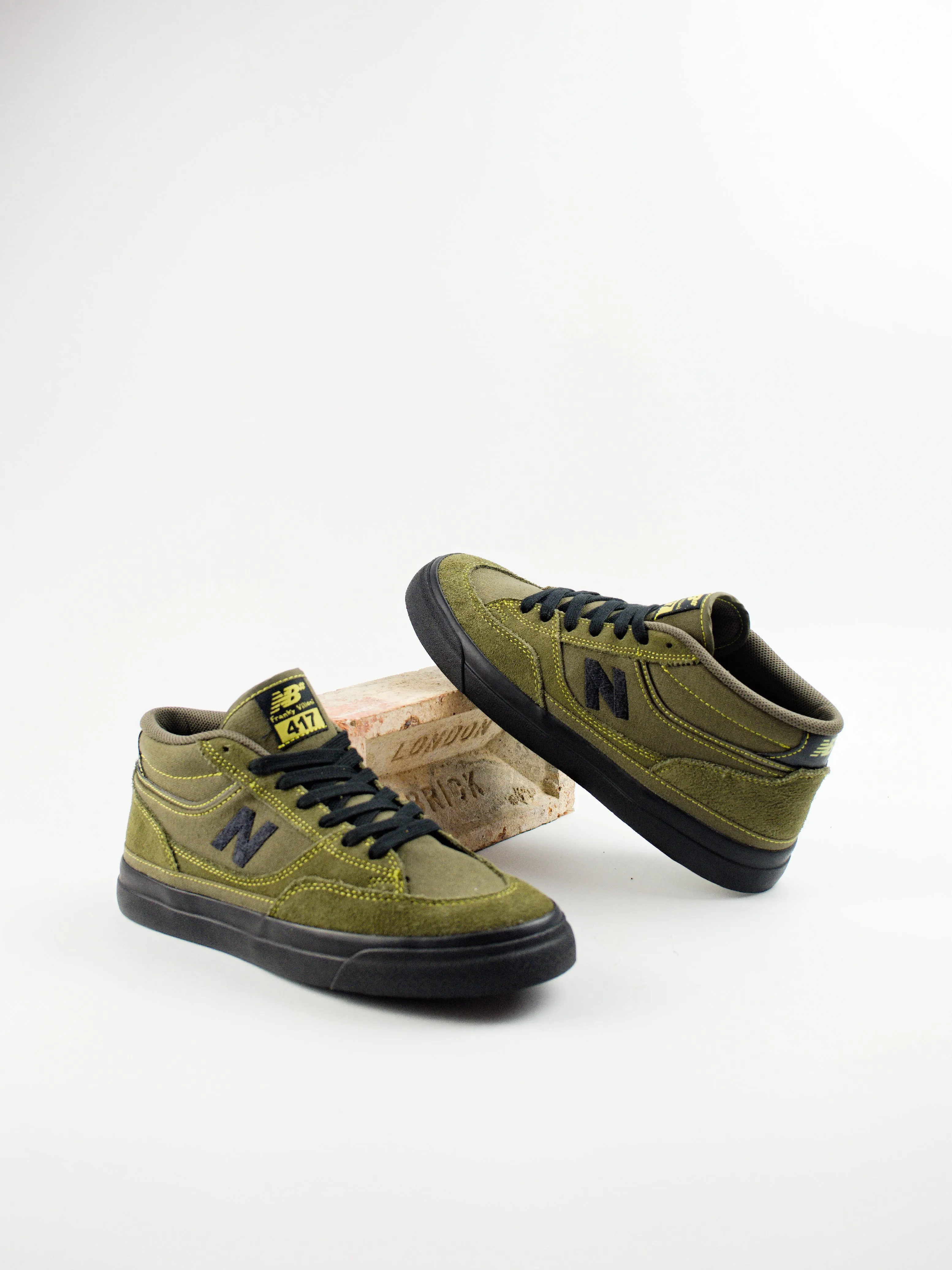 New Balance Numeric - Frankie Villani's 417's OJU Mid  - Dark Moss / Black Pro Skate Shoe