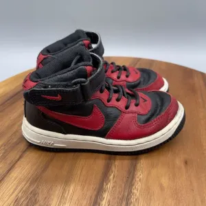 Nike Air Force 1 Mid (TD) Black/Varsity Red White 10.5 C 308937 063 00 Rare