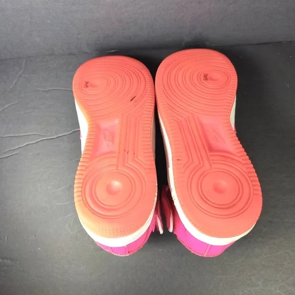Nike Air Force 1 Mid White Hyper Pink Retro Sneaker Youth Shoe Size GS 6.5Y