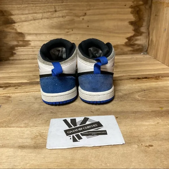 Nike Air Jordan 1 Mid SE Toddler Blue Black