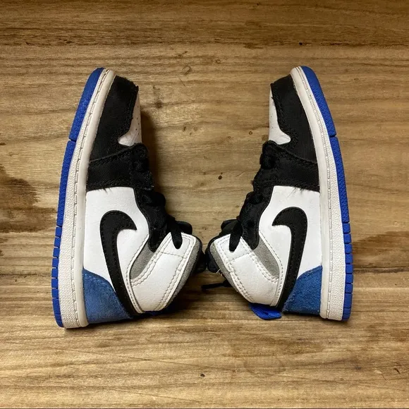 Nike Air Jordan 1 Mid SE Toddler Blue Black