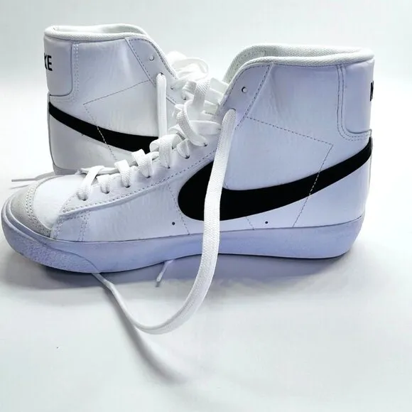 Nike Blazer Mid '77 Boy's Shoes Size 6.5 Y  High Top Black White CZ1055-100